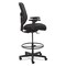 Alera Elusion Series Mesh Stool with 22.6 in. to 31.6 in. Seat Height - Black